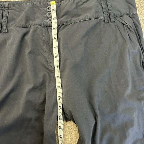 French Connection High Waisted 3-button grey blue Fit Wide-Leg Long Pant Size 10 - Picture 7 of 10